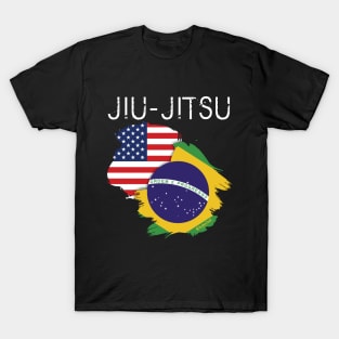 Jiu-jitsu: USA-Brazil T-Shirt